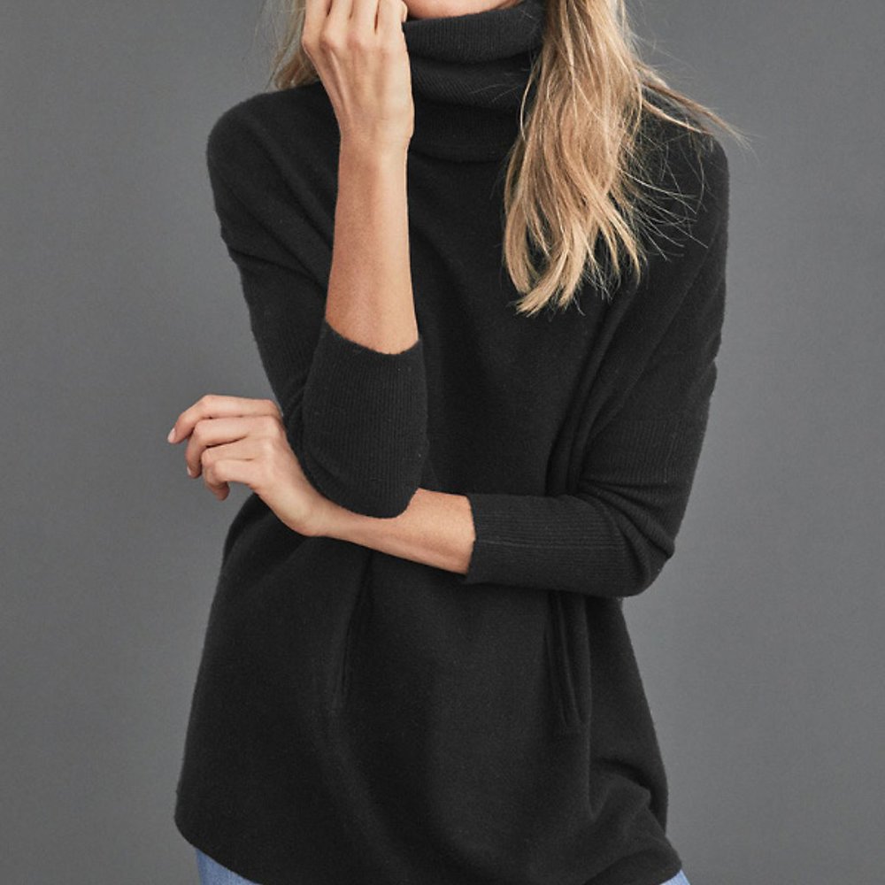 Garnet Hill Oversized Turtleneck Sweater